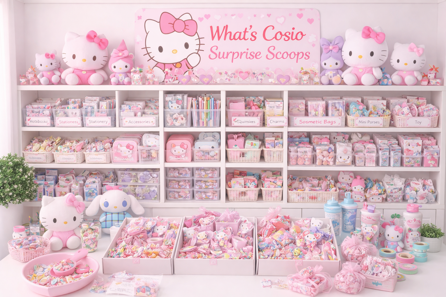 Hello Kitty Inspired Surprise Scoops - Fun Kawaii Gift + Optional Packing Video