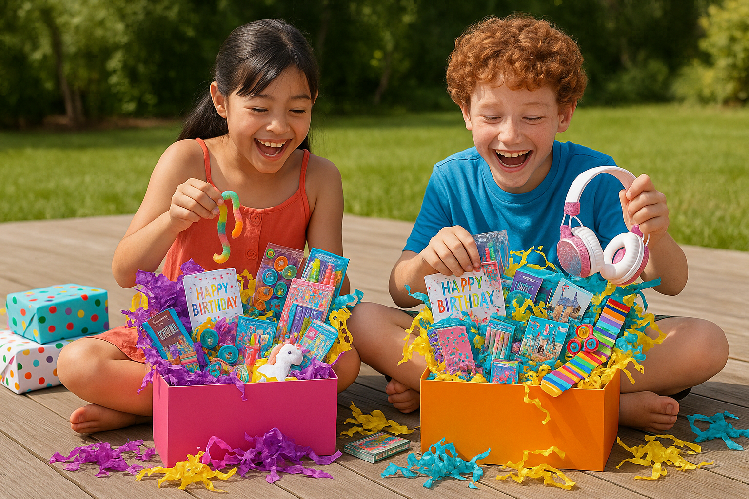 good, let's do another, but boxes with crinkled paper